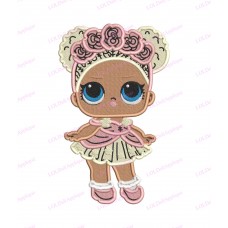 Flower Child LOL Dolls Surprise Fill Embroidery Design